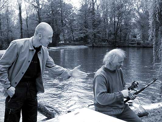 Anton Adasinsky and Slava Polunin. Fishing...
