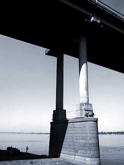 A bridge over the Kama river